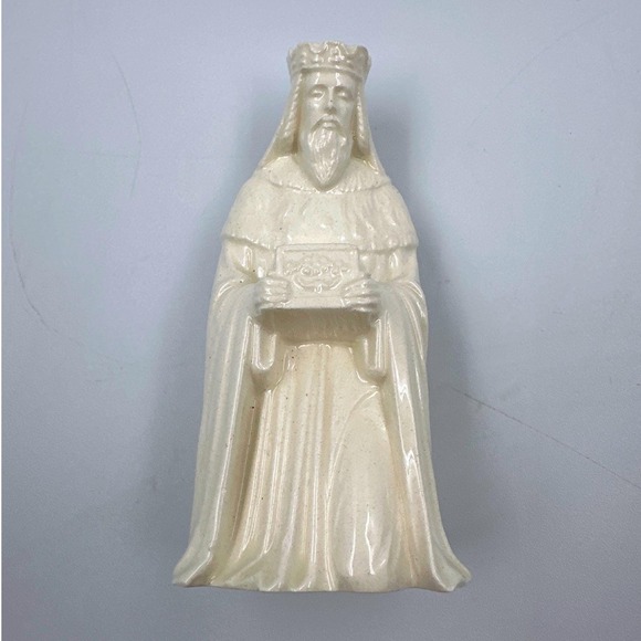 Vintage White Porcelain Nativity 3 Wise Men Religious Figurines 1970's - Picture 2 of 5